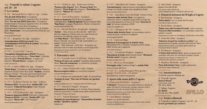 SUSEGANA I SAPORI DELLE ANTICHE TERRE programma