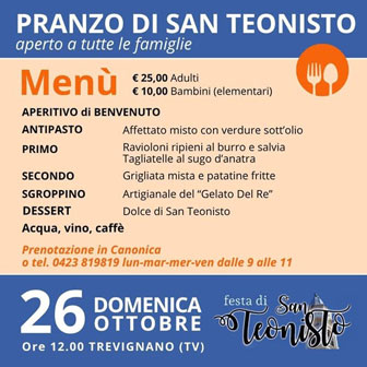 GRANDE PRANZO DI SAN TEONISTO