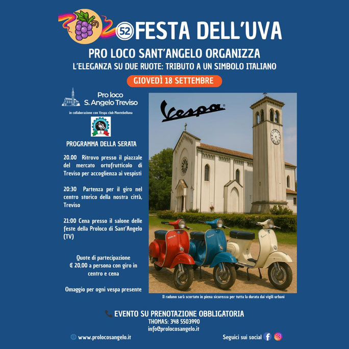 TREVISO SANT'ANGELO RADUNO VESPA