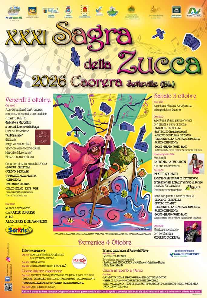 belluno caorera sagra della zucca
