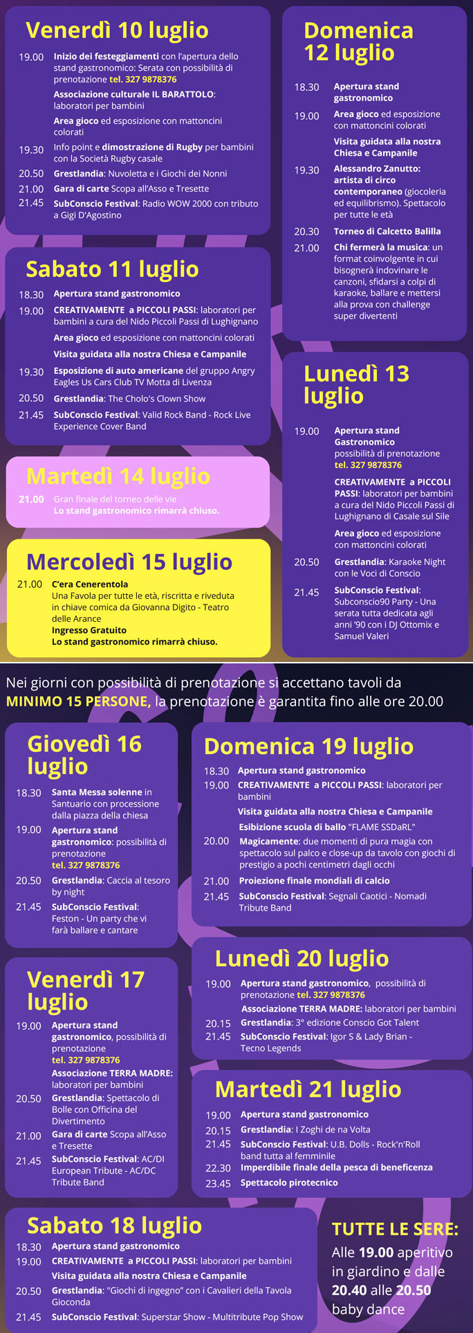 casale sul sile conscio sagra dei peri programma