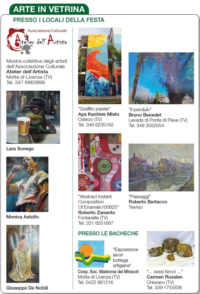 CHIARANO FOSSALTA MAGGIORE ARTE IN VETRINA