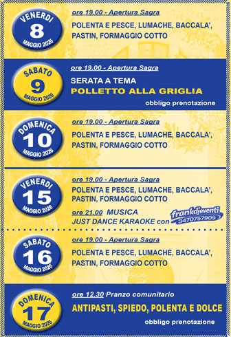 CONEGLIANO FESTA DELLA FAMIGLIA DEL MURIALDO programma
