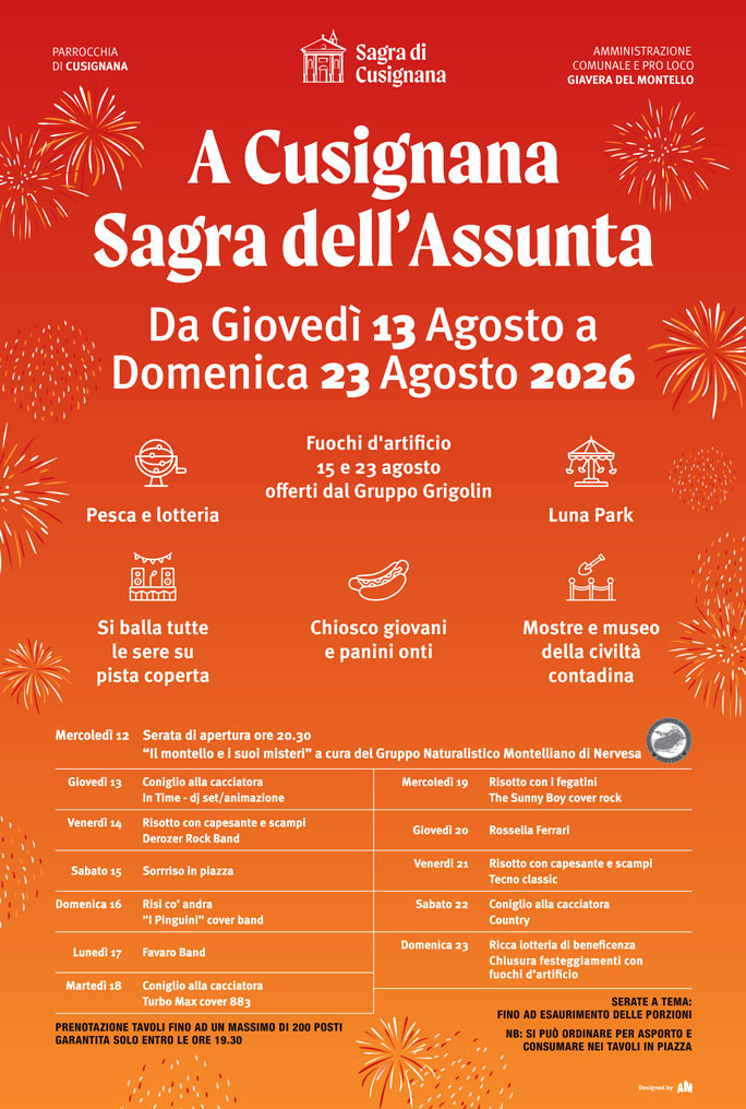 GIAVERA DEL MONTELLO CUSIGNANA SAGRA DI CUSIGNANA