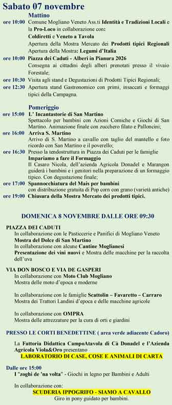 mogliano veneto festa di san martino 7 novembre
