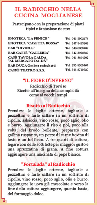 ricette con il radicchio rosso di treviso 