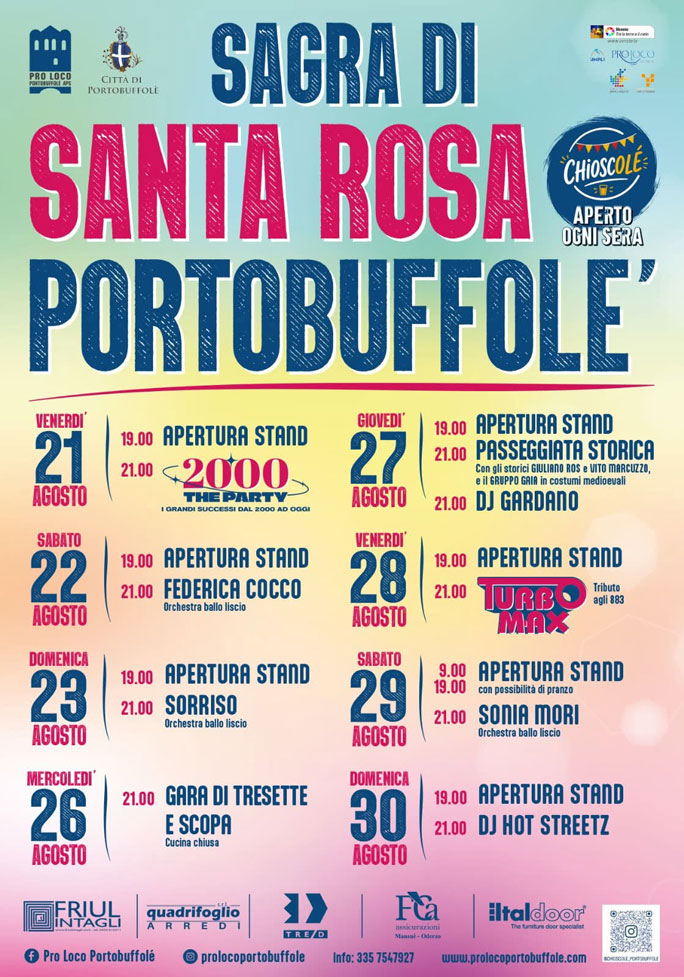 PORTOBUFFOLE' SAGRA DI SANTA ROSA E DELLA TRIPPA
