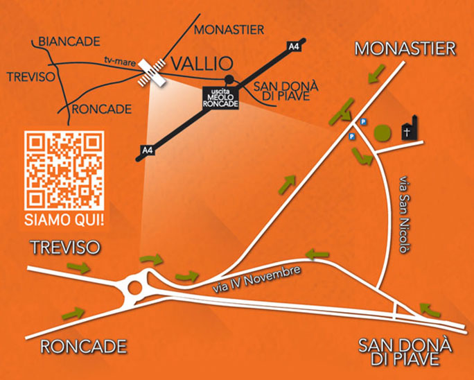 RONCADE VALLIO FESTA DEL TRODETTO mappa