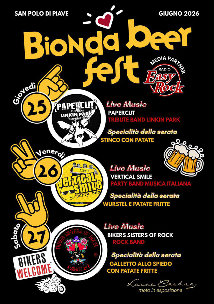 SAN POLO DI PIAVE BIONDA BEER FEST programma