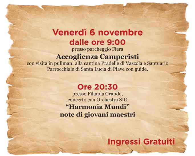 SANTA LUCIA DI PIAVE ANTICA FIERA RIEVOCAZIONE STORICA novembre 6