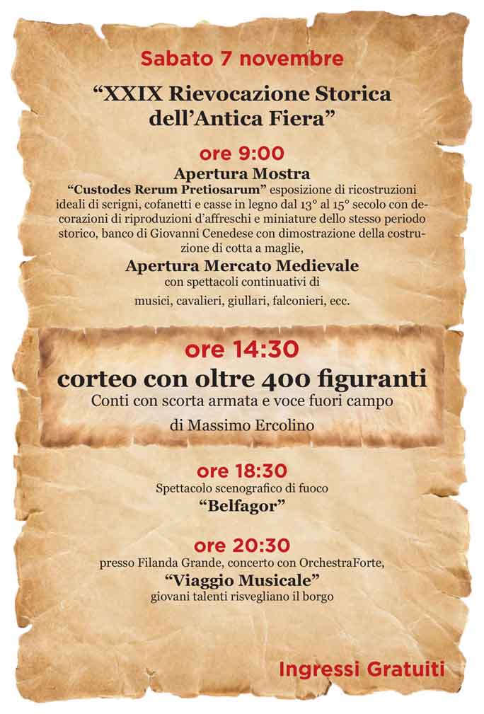 SANTA LUCIA DI PIAVE ANTICA FIERA RIEVOCAZIONE STORICA novembre 7