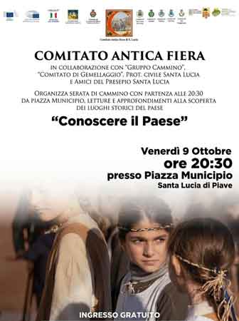 Santa Lucia di Piave
“Conoscere il paese”
serata di letture e brevi scenette alla scoperta del paese 