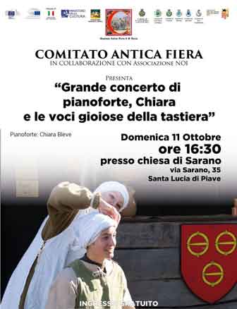Grande concerto di pianoforte, CHIARA e le voci gioiose della tastiera