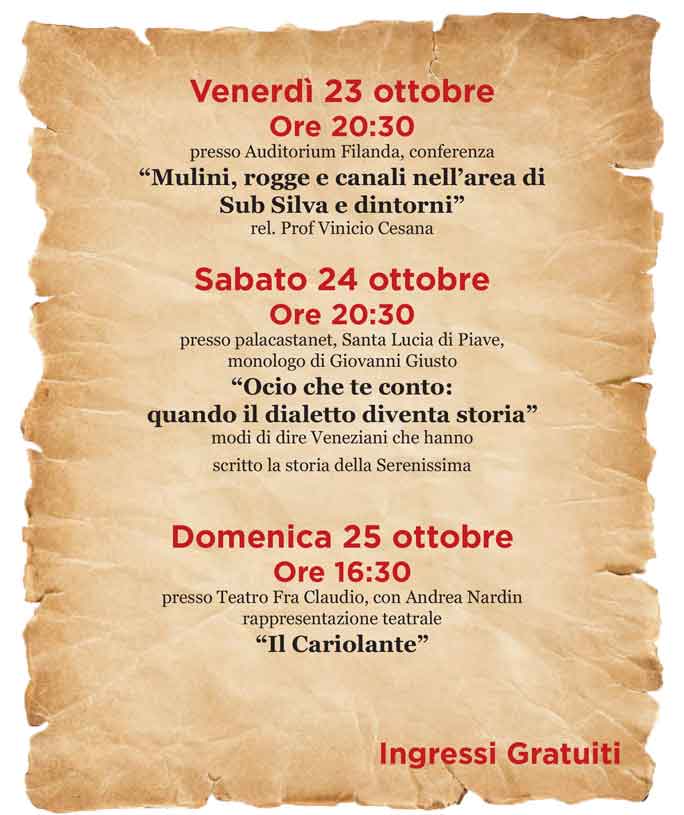 SANTA LUCIA DI PIAVE ANTICA FIERA RIEVOCAZIONE STORICA ottobre 23