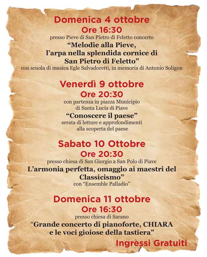 SANTA LUCIA DI PIAVE ANTICA FIERA RIEVOCAZIONE STORICA ottobre 4