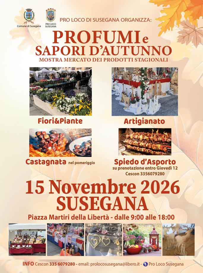locandina Profumi e Sapori d'Autunno - Mostra mercato dei prodotti stagionali