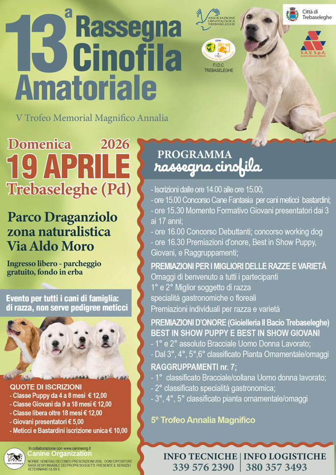 TREBASELEGHE RASSEGNA CINOFILA AMATORIALE