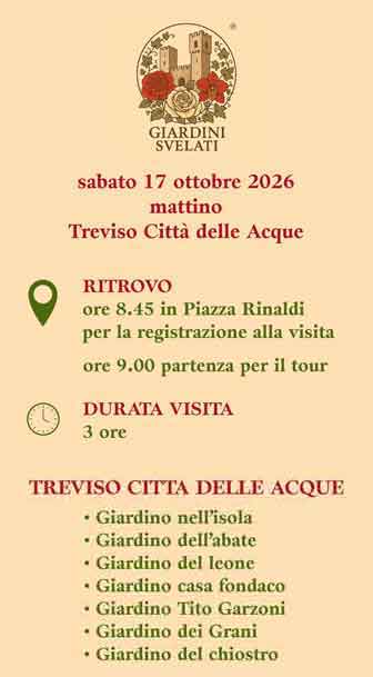 treviso giardini svelati visite città della acque