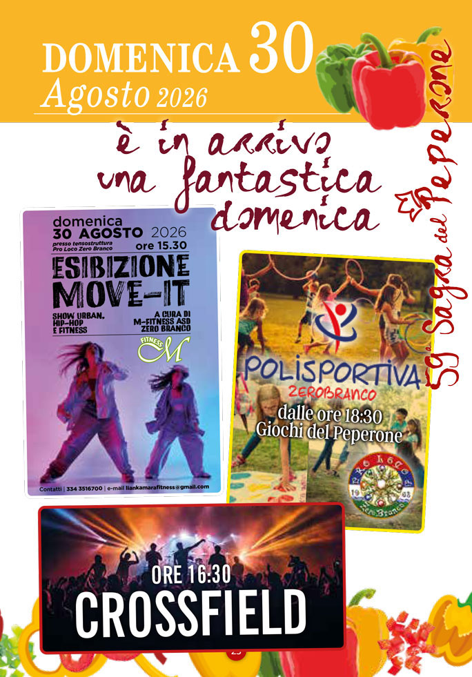 ZERO BRANCO SAGRA DEL PEPERONE musica e spettacoli