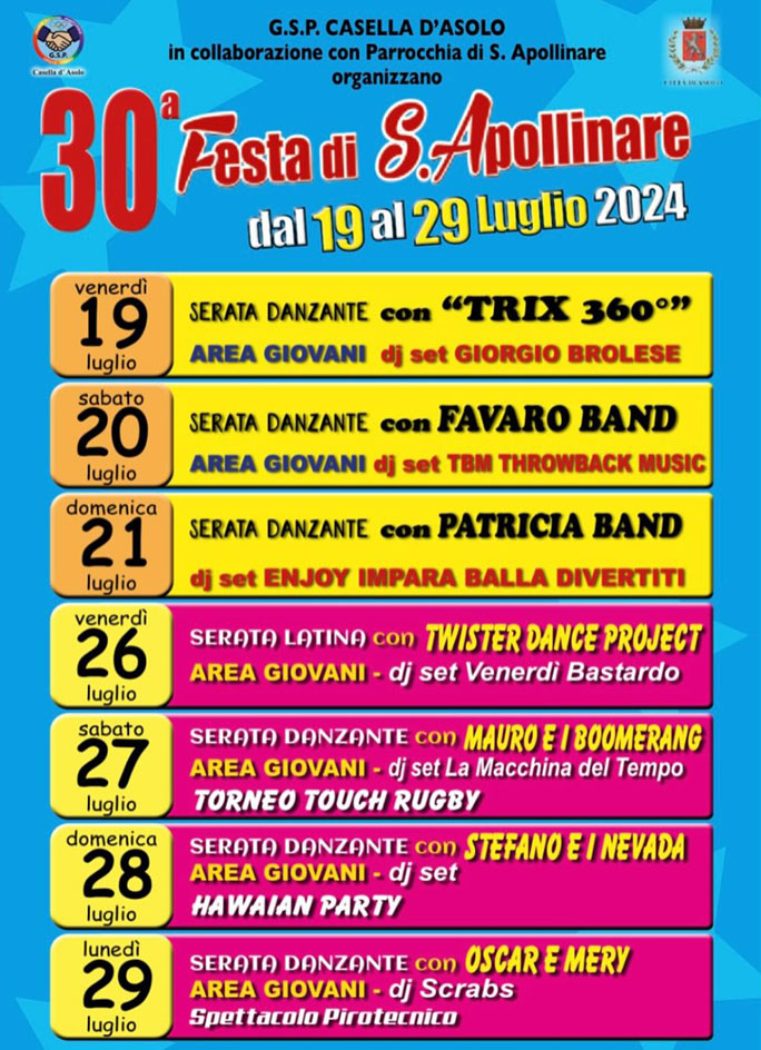 2024 ASOLO CASELLA FESTA DI SANT'APOLLINARE
