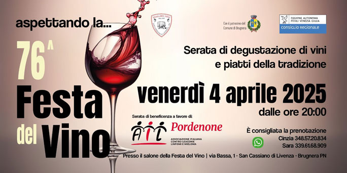 2025 BRUGNERA SAN CASSIANO DI LIVENZA FESTA DEL VINO DEGUSTAZIONE