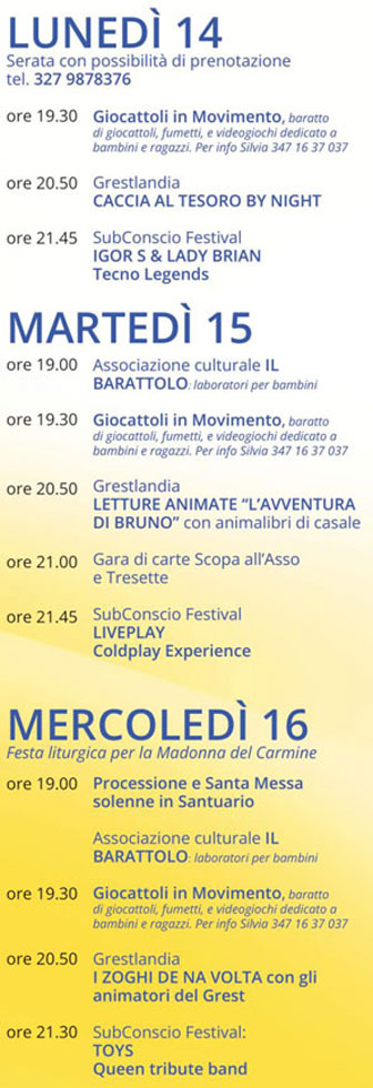 2025 luglio 14 casale sul sile conscio sagra dei peri programma