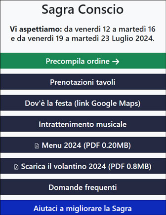 casale sul sile conscio sagra dei peri prenotazione tavoli