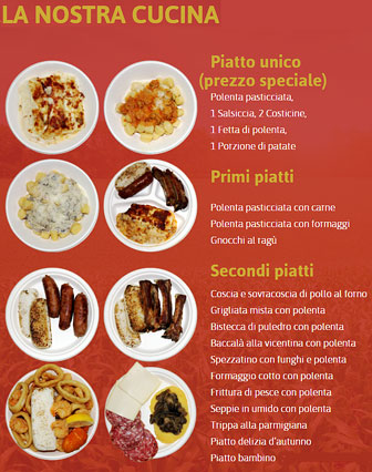 RESANA CASTELMIINIO FESTA DEA POENTA menù