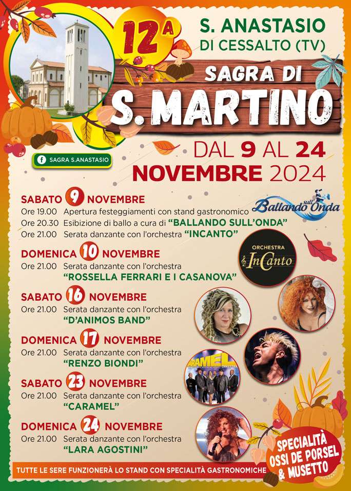 2024 cessalto sant'anastasio sagra di san martino