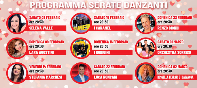 2025 cessalto santa maria di campagna festa di san valentino programma serate danzanti