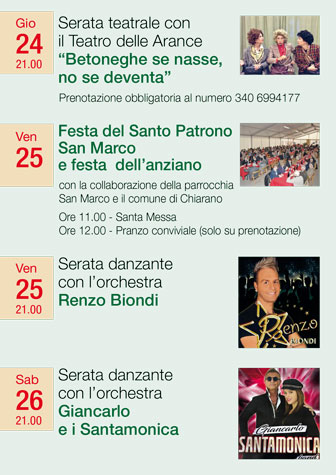 2025 CHIARANO FOSSALTA MAGGIORE FESTA DI SAN MARCO 24 aprile