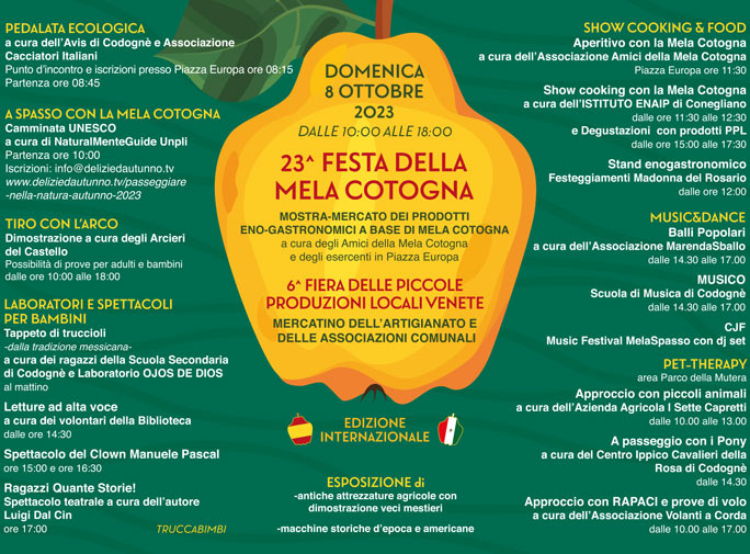 2023 codogne festa della mela cotogna programma