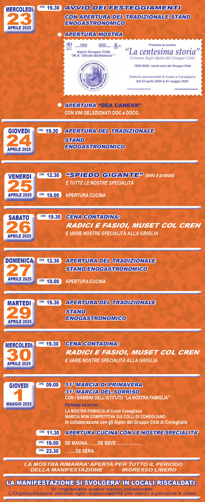 2025 conegliano costa festa paesana programma