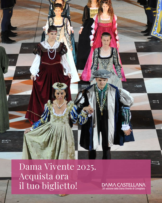 CONEGLIANO DAMA vendita biglietti CASTELLANA SPETTACOLO DAMA VIVENTE 