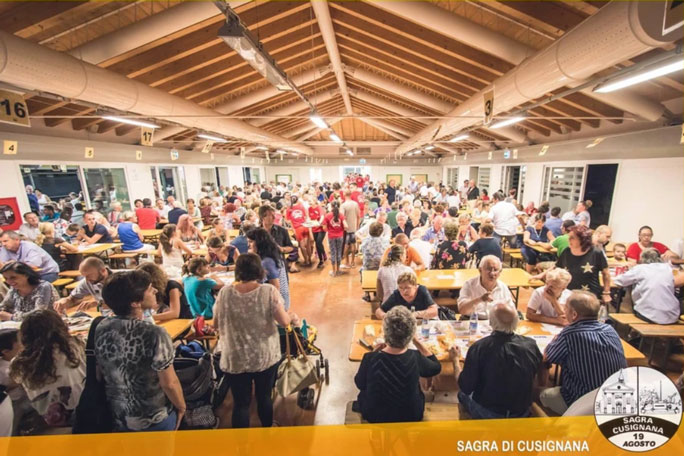GIAVERA DEL MONTELLO CUSIGNANA SAGRA stand enogastronomico