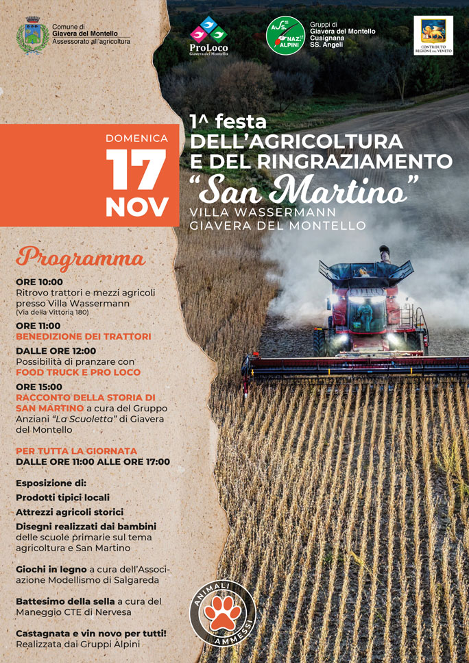 2024 giavera del montello festa dell'agricoltura e del ringraziamento san martino