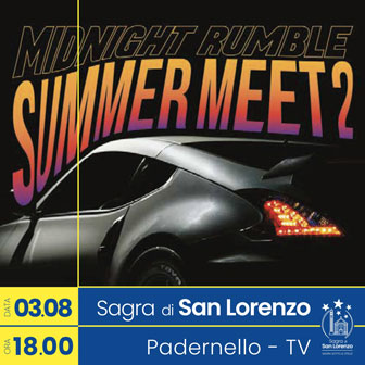 PADERNELLO RADUNO DI AUTO SPORTIVE
ROMBO SOTTO LE STELLE