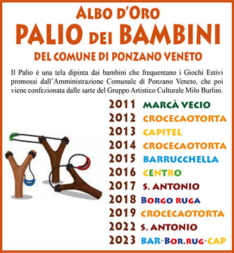 ponzano veneto Palio Comunale dei Bambini albo d'oro