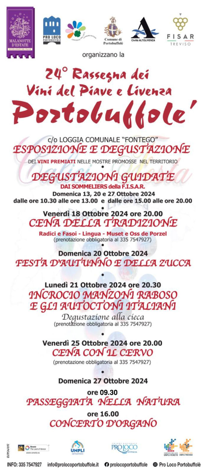 2024 PORTOBUFFOLE' RASSEGNA DEI VINI DEL PIAVE E LIVENZA