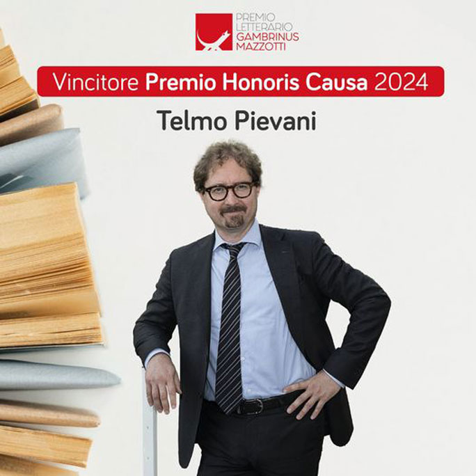 2024 PREMIO LETTERARIO MAZZOTTI VINCITORE PREMIO HONORIS CAUSA TELMO PLEVANI