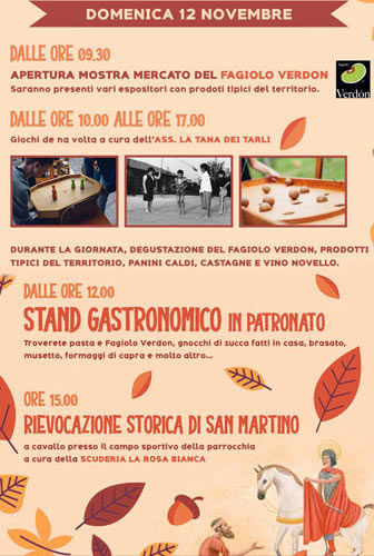 2023 quarto d'alino feste d'autunno domenica 12 novembre