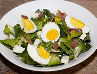 radicchio verdon e uova