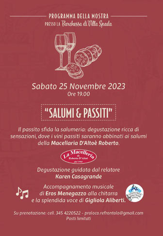 2023 refrontolo rassegna nazionale dei vini passiti salumi e passiti