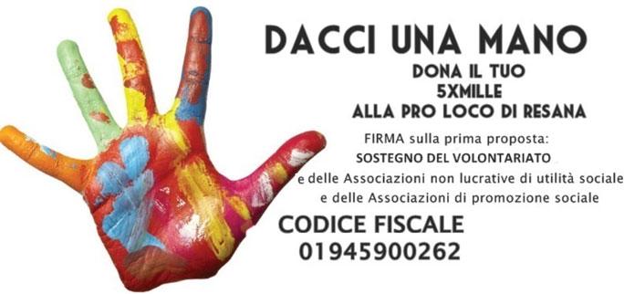 5 per mille a pro loco resana