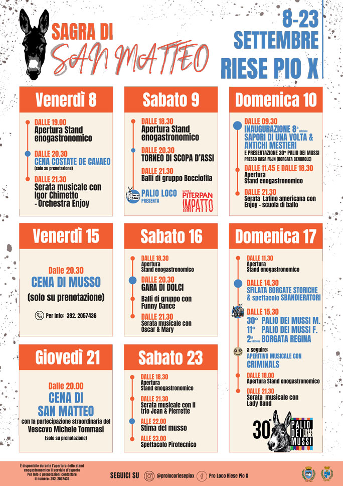 2023 riese pio x palio dei mussi e sagra di san matteo