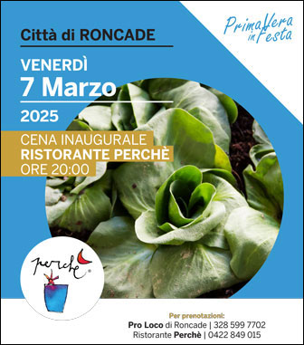 2025 RONCADE PRIMAVERA IN FESTA cena inaugurale