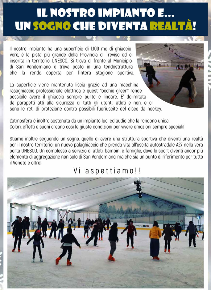 san vendemiano magie d'inverno pista di pattinaggio su ghiaccio