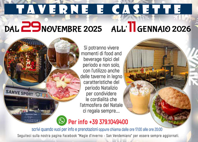 san vendemiano magie d'inverno taverne e casette