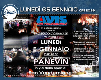 san vendemiano magie d'inverno LUNEDI 5 GENNAIO