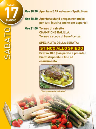 SCORZE' GARDIGIANO FESTA DELL'ASPARAGO E DELLA FRAGOLA 17 maggio